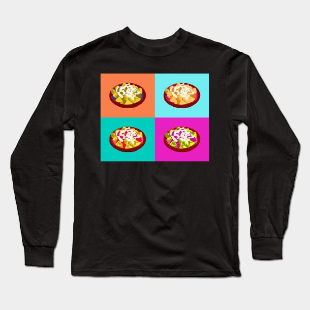 Patatas Bravas Pop Art Long Sleeve T-Shirt by BasicBarcelona